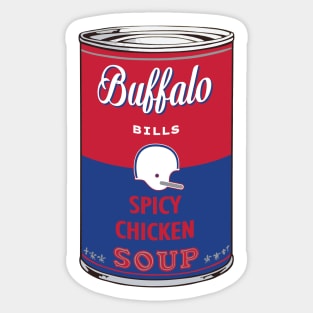 Buffalo Bills Soup Can Sticker